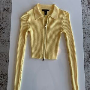 Yellow collared long sleeve